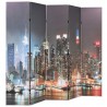 Biombo divisor plegable 200x170 cm Nueva York de noche 3