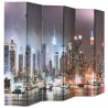 Biombo divisor plegable 228x170 cm Nueva York de noche 3