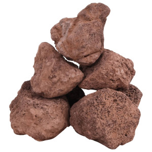 Rocas volcánicas rojas 10 kg 10-30 cm H