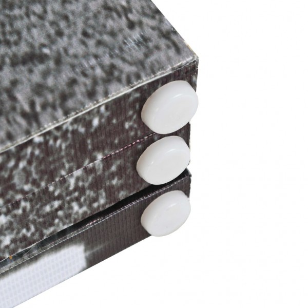 Biombo divisor plegable 120x170 cm bus Londres blanco y negro M 5