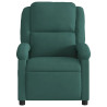Sillón de masaje reclinable de terciopelo verde oscuro 4