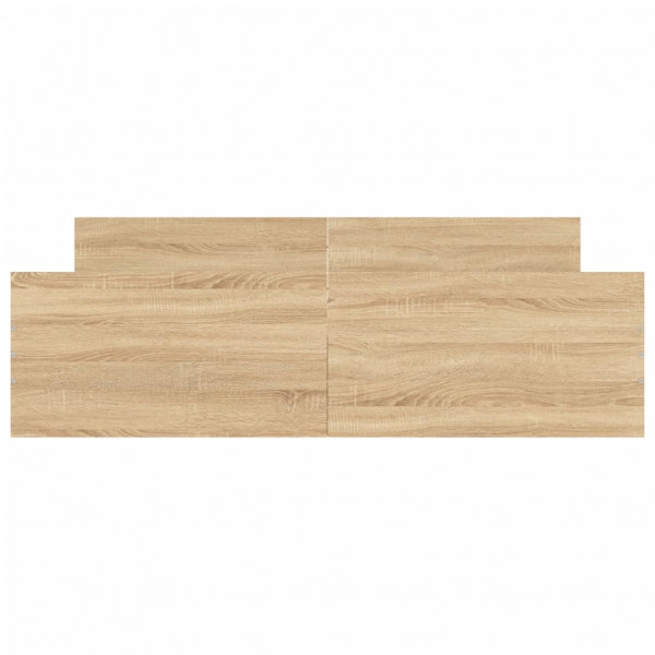 Estructura de cama con cabecero piecero roble Sonoma 140x200 cm M 3