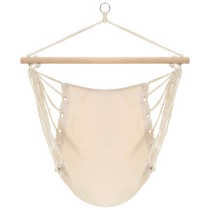 Columpio/Hamaca grande de tela blanco crema H