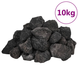 Pedras vulcânicas 10 kg 3-5 cm preto H