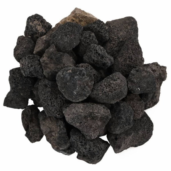 Pedras vulcânicas 10 kg 3-5 cm preto M 4