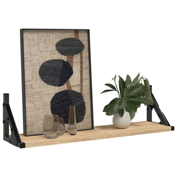 Estantes de pared 2 unidades roble Sonoma 60x15x15.5 cm M 3