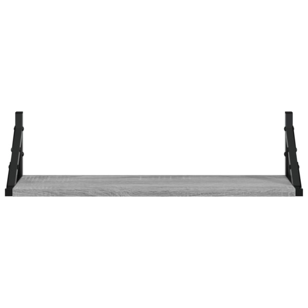 Estantes de parede 2 unidades Sonoma cinza 60x15x15.5 cm M 5