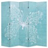 Biombo divisor plegable 200x170 cm mariposa azul 1
