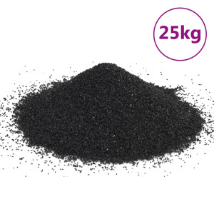 Areia para aquário preto 25 kg 0,2-2 mm H