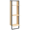 Estantería de pared 3 niveles madera roble Sonoma 30x25x100 cm 2