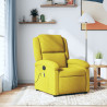 Sillón de masaje reclinable de terciopelo amarillo 1
