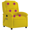 Sillón de masaje reclinable de terciopelo amarillo 2