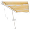 Toldo automático independente 600x300 cm amarelo e branco 3