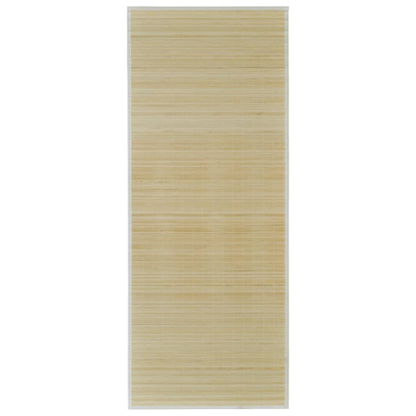 Tapete retangular bambu 80 x 200 cm natural M 2
