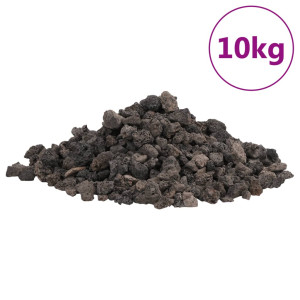 Pedras vulcânicas 10 kg 1-2 cm preto H