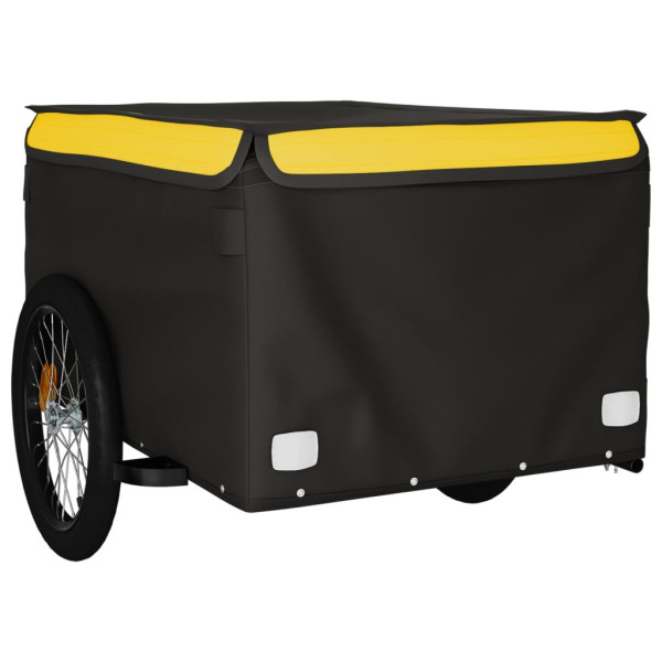 Remolque de carga para bicicleta hierro negro y amarillo 45 kg M 4