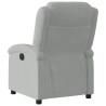 Sillón reclinable de terciopelo gris claro 5