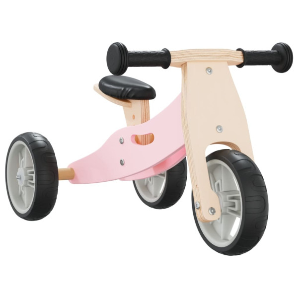Bicicleta de equilibrio para niños 2 en 1 rosa M 2
