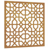 Adorno de pared de jardín acero corten diseño morisco 55x55 cm 2