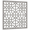 Adorno de pared de jardín acero corten diseño morisco 55x55 cm 3