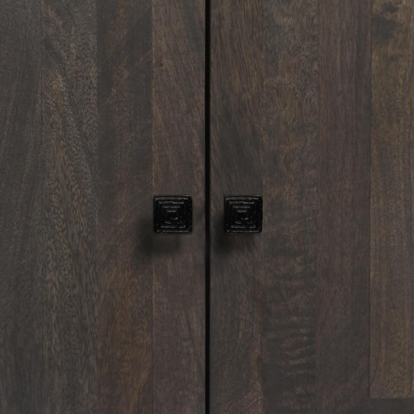 Aparador de madera de mango maciza 60x30x76 cm M 3