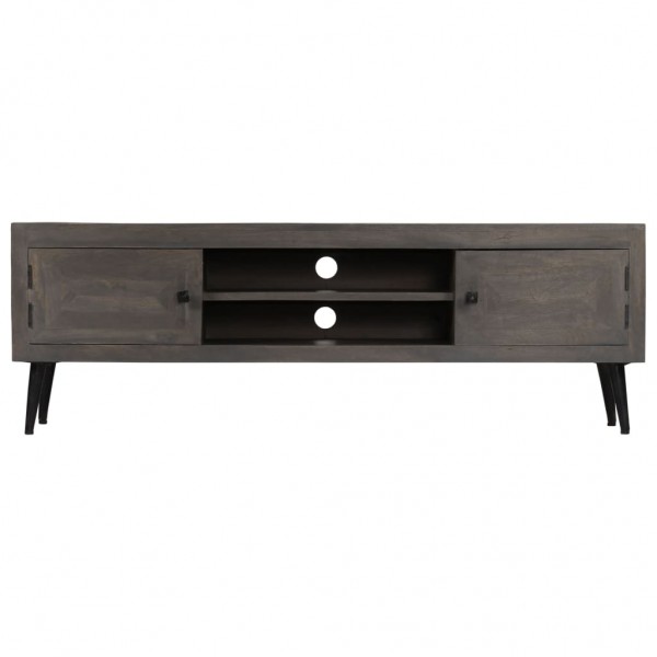 Mueble para TV de madera maciza de mango 140x30x45 cm M 4