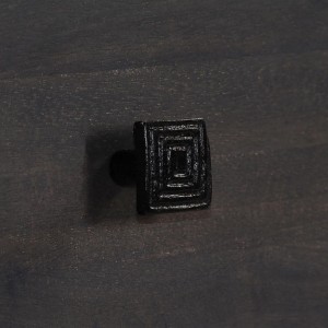 Mesa de centro de madera de mango maciza 100x60x35 cm H