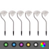 Iluminação de jardim luz LED solar. 6 pcs. 9x7.8x29.5 cm 2