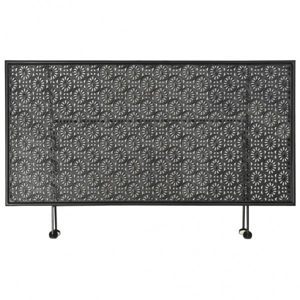 Mesa de centro plegable estilo vintage metal 100x50x45 cm negro M 4