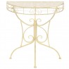 Mesa auxiliar vintage metal semicircular 72x36x74 cm dorado 2