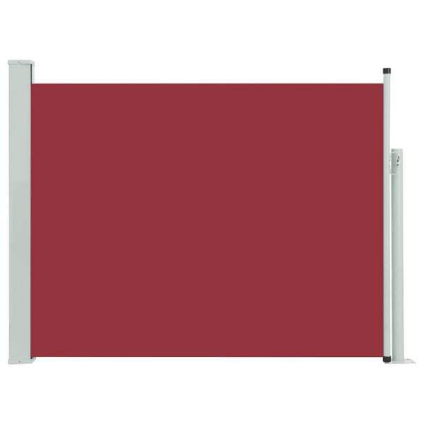 Toldo lateral retrátil para pátio 140x500 cm vermelho M 2