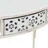 Mesa de apoio estilo francês 82x39x76 cm metal branco 5