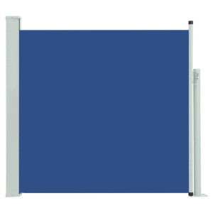 Toldo lateral retrátil para pátio 170x300 cm azul H