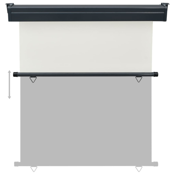 Toldo lateral de balcón color crema 170x250 cm M 5