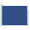 Toldo lateral retrátil para pátio 140x500 cm azul 2