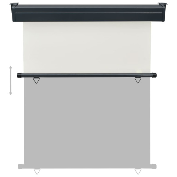 Toldo lateral para varanda 145x250 cm cor creme M 5