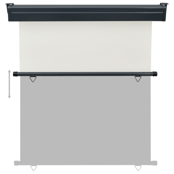 Toldo lateral para varanda 165x250 cm creme M 5