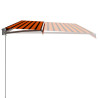 Toldo manual retráctil naranja y marrón 600x300 cm 4