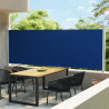 Toldo lateral retráctil para patio azul 600x160 cm 1