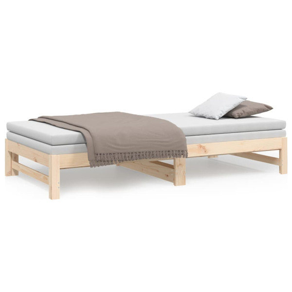 Sofá cama extraíble madera maciza de pino 2x(90x200) cm M 5