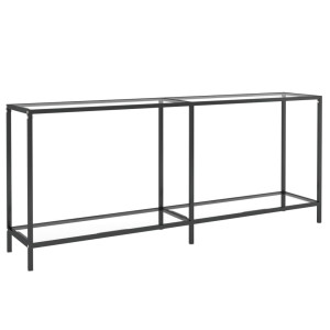 Mesa consola vidrio templado transparente 180x35x75.5 cm H
