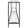Mesa consola vidrio templado transparente 180x35x75.5 cm 4