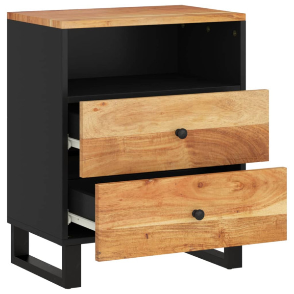 Mesa de cabeceira 50x33x62 cm acácia maciça/derivados madeira M 4