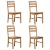 Sillas de comedor 4 unidades madera maciza de acacia 1
