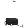 Remolque de carga para bicicleta hierro negro 30 kg 2
