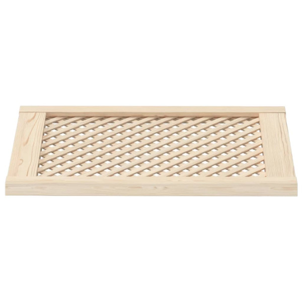 Puertas de armario entramado 2 uds madera pino 49.5x69 cm M 4