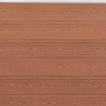 Conjunto de painéis de vedação 526x186 cm WPC castanho 5