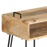 Mesa consola de madera maciza de mango 115x35x76 cm 4