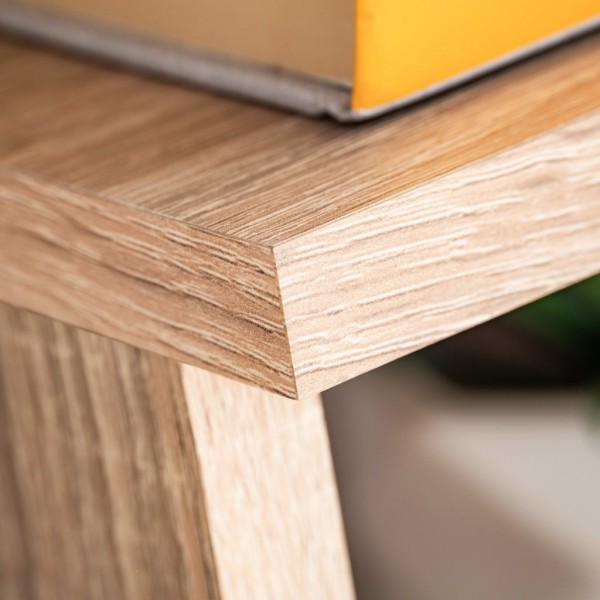 Mueble de salón de pared para TV con luces LED roble Sonoma M 3