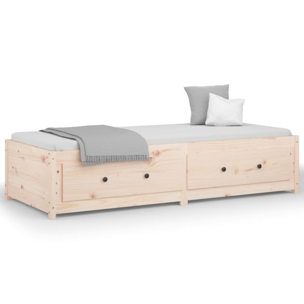 Sofá cama madera maciza de pino 90x200 cm M 2